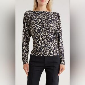 A.L.C. Monochrome Patterned Long Sleeve Top